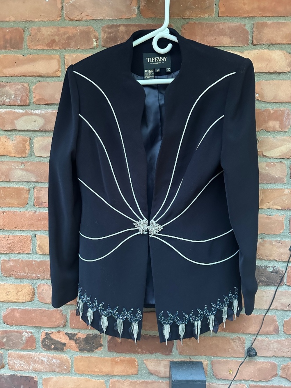 Vintage Tiffany Collection 2-Piece Evening Suit Set (Jacket & Tank)